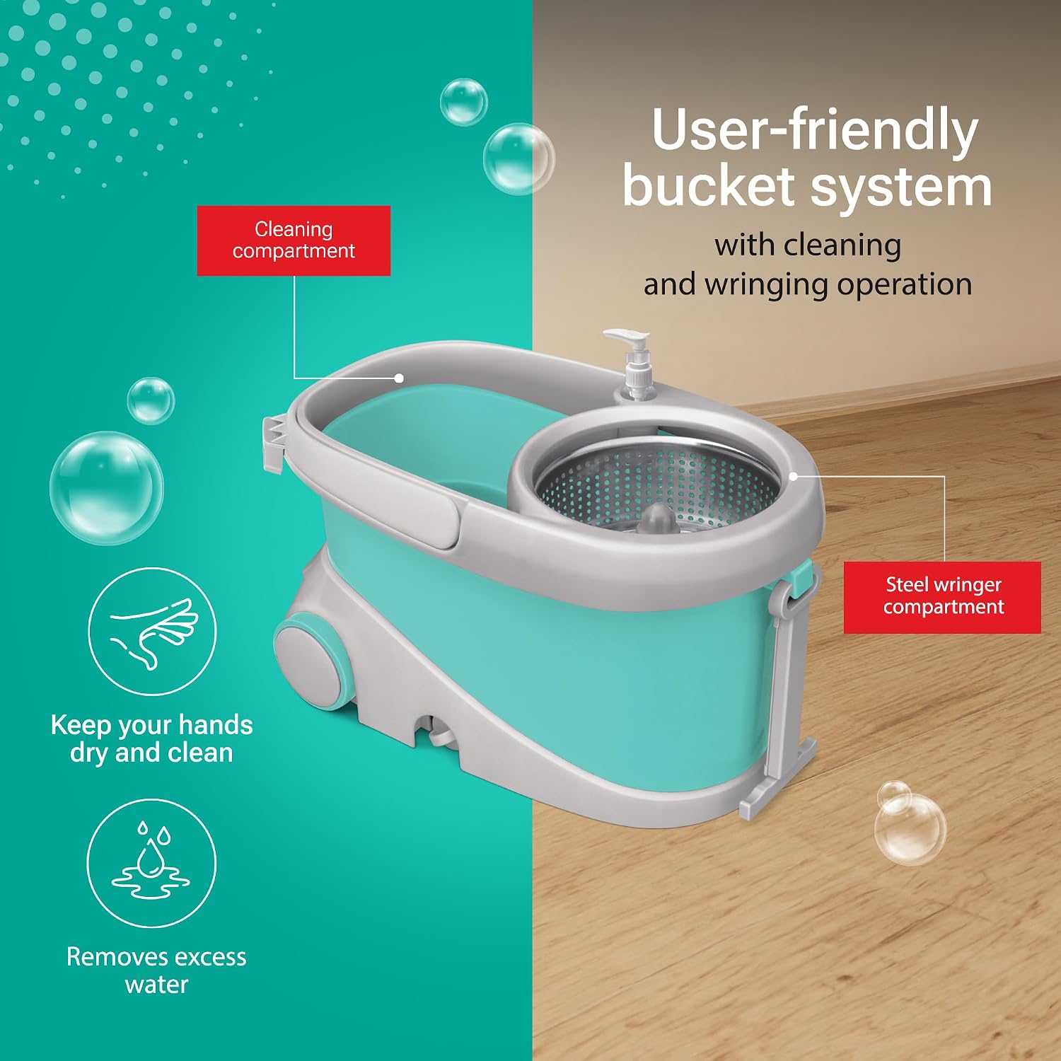 Spotzero mop water outlet plug drainage